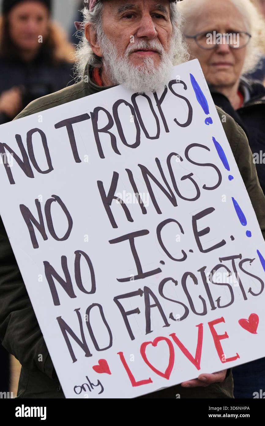 Protesters gather outside an ICE processing facility in the Chicago ...