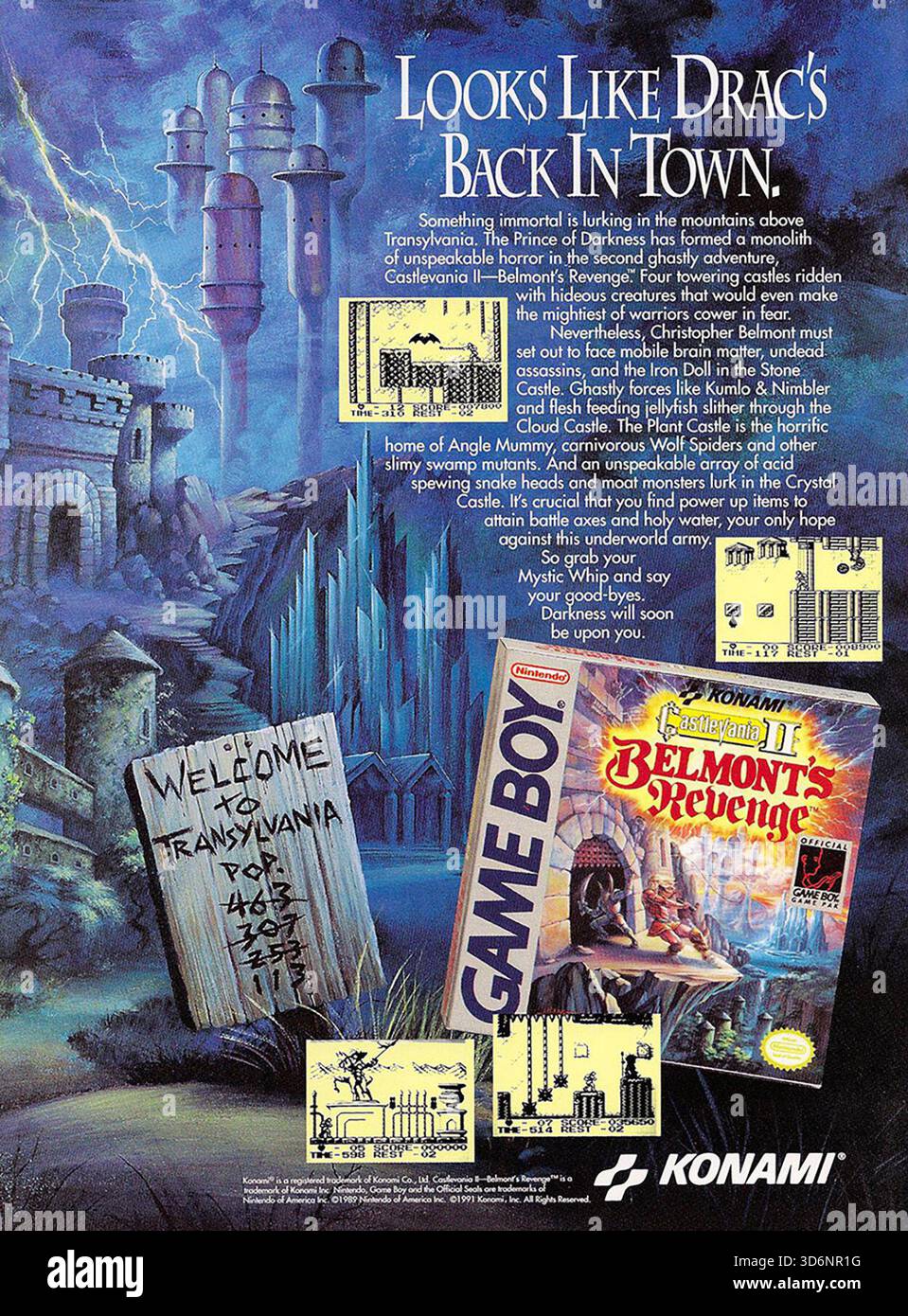 Castlevania ii belmonts revenge hi-res stock photography and