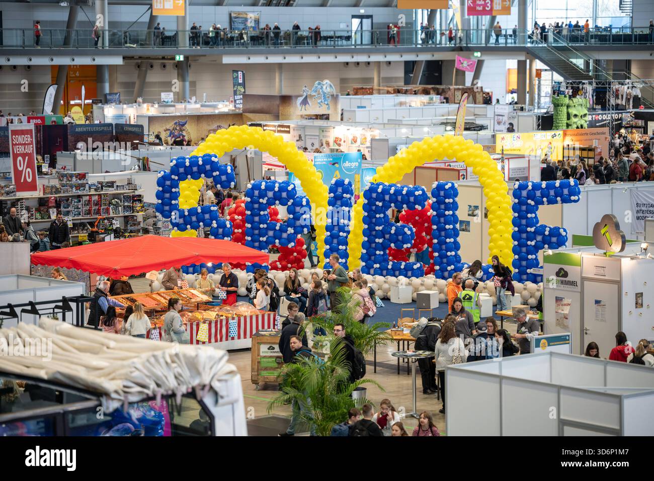 Übersicht der Spielemesse während des Stuttgarter Messe Herbst ...