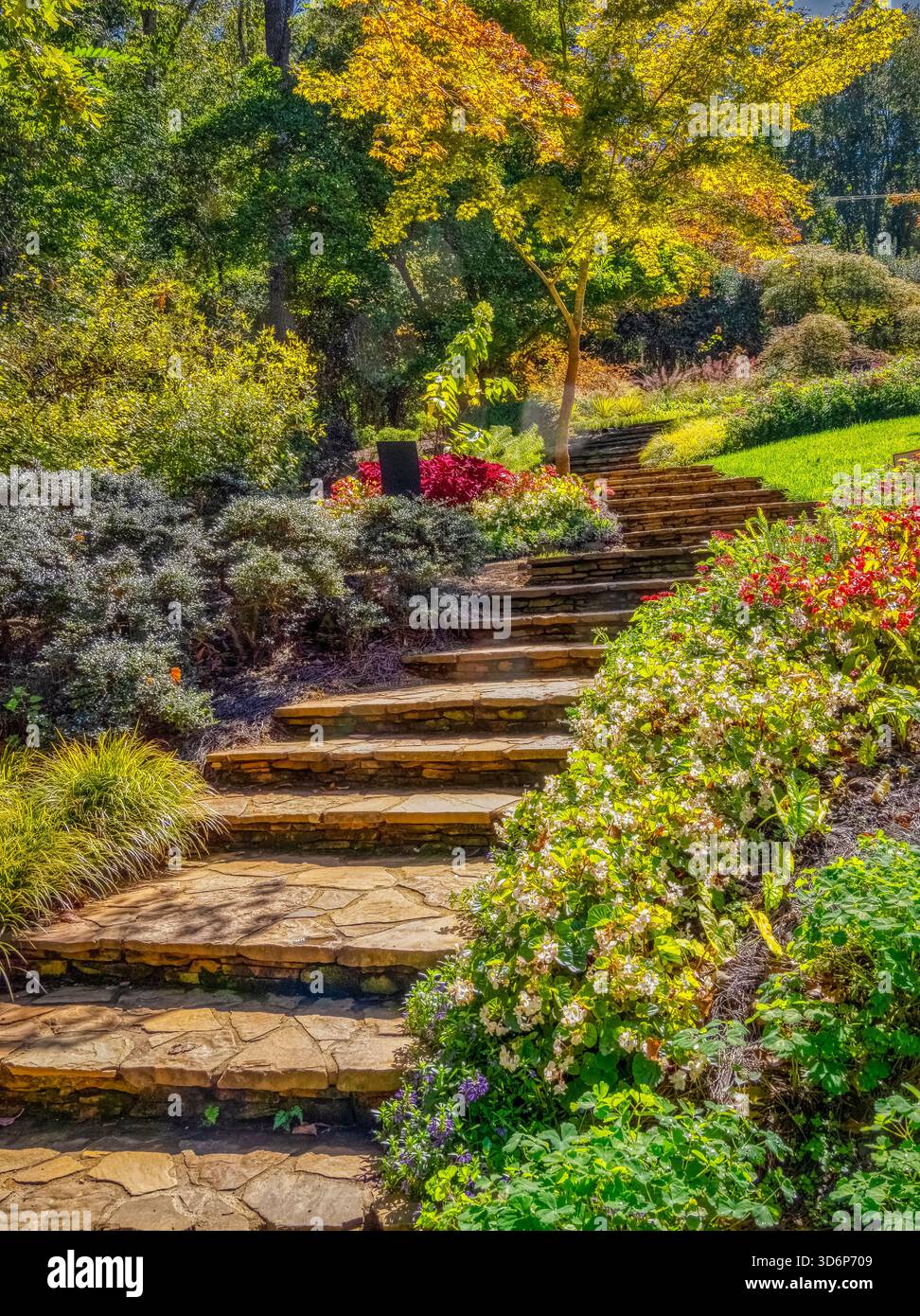 Gibbs Gardens a artistically landscaped private estate garden in Ball Ground Georgia USA Stock Photo