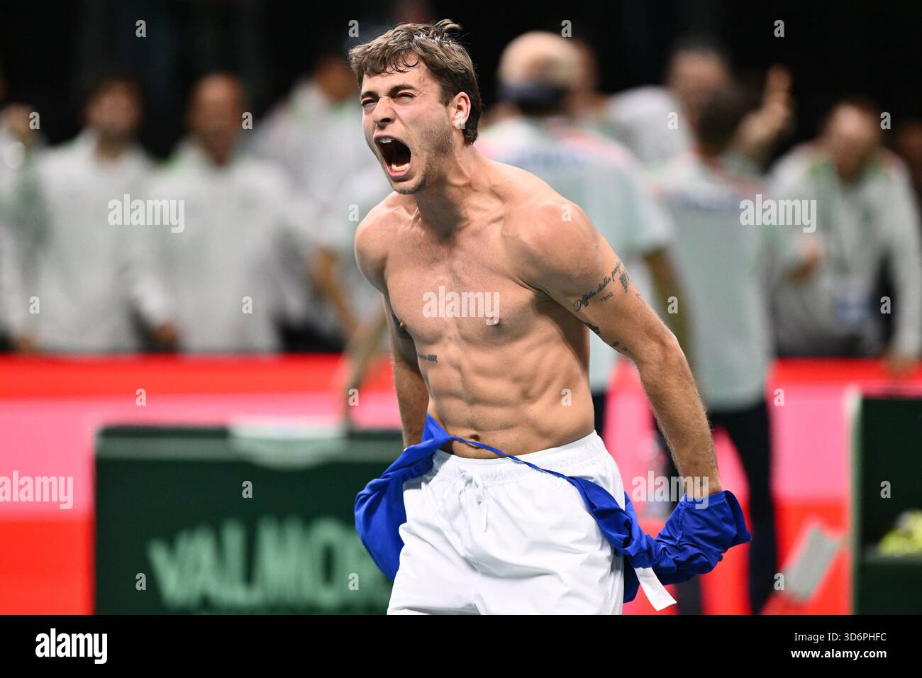 Flavio Cobolli Of Italy Celebrate The Victori Of The Davis Cup Semi flavio-cobolli-of-italy-celebrate-the-victori-of-the-davis-cup-semi