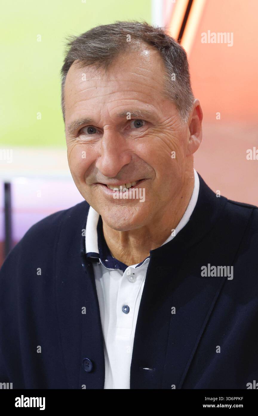 Lars Riedel beim 30. RTL-Spendenmarathon 2025 im Studio 8 der EMG ...
