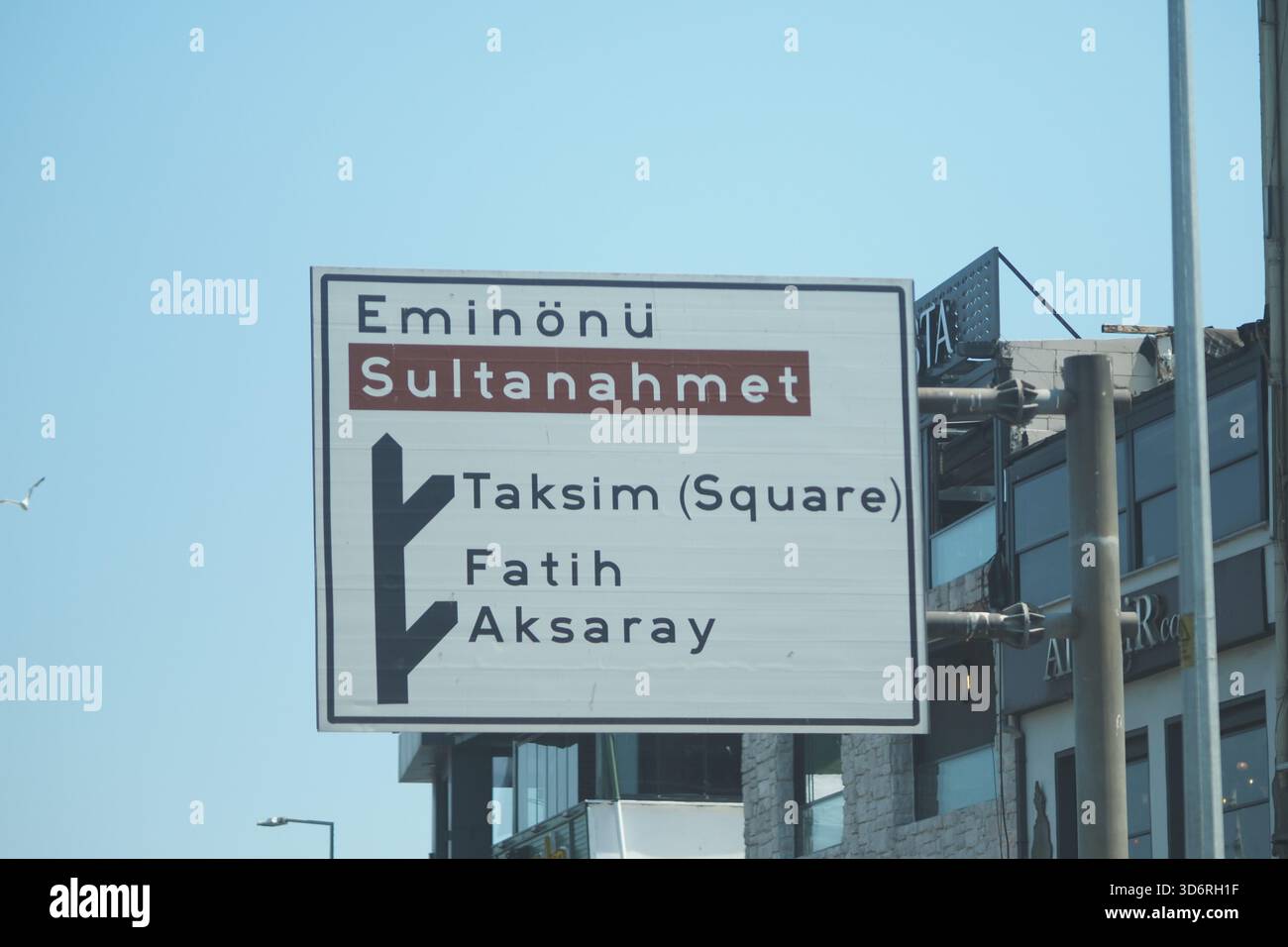turkey istanbul 23 may 2025 Directional sign for minibuses in Istanbul ...