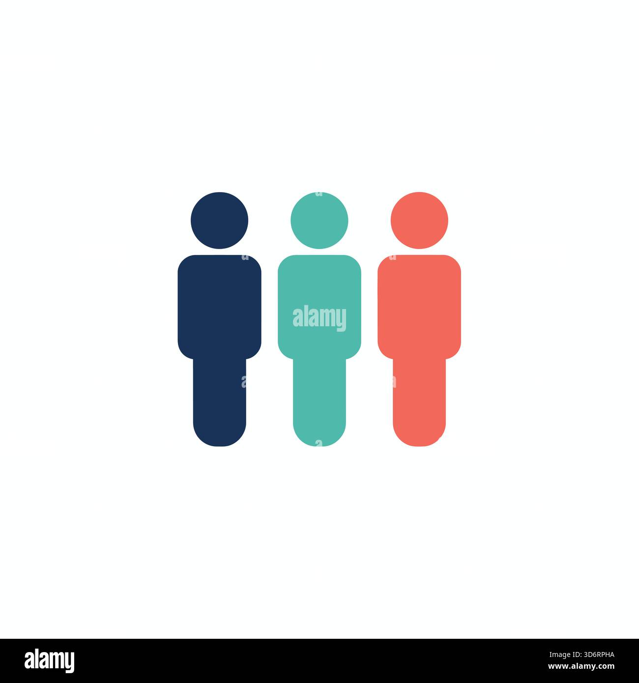 Colorful people group team icon vector illustration for community ...