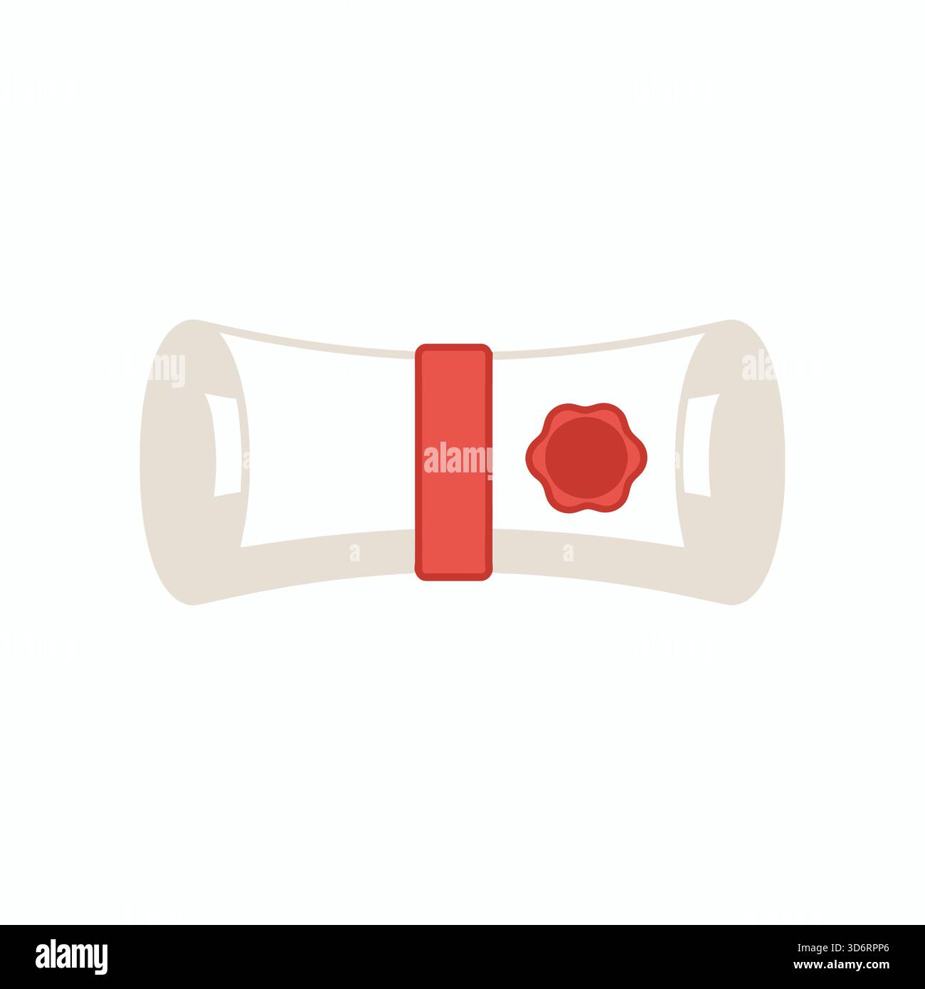 Red white horseshoe magnet attraction icon vector illustration for science physics magnetism force pull power and energy concepts Stock Vector