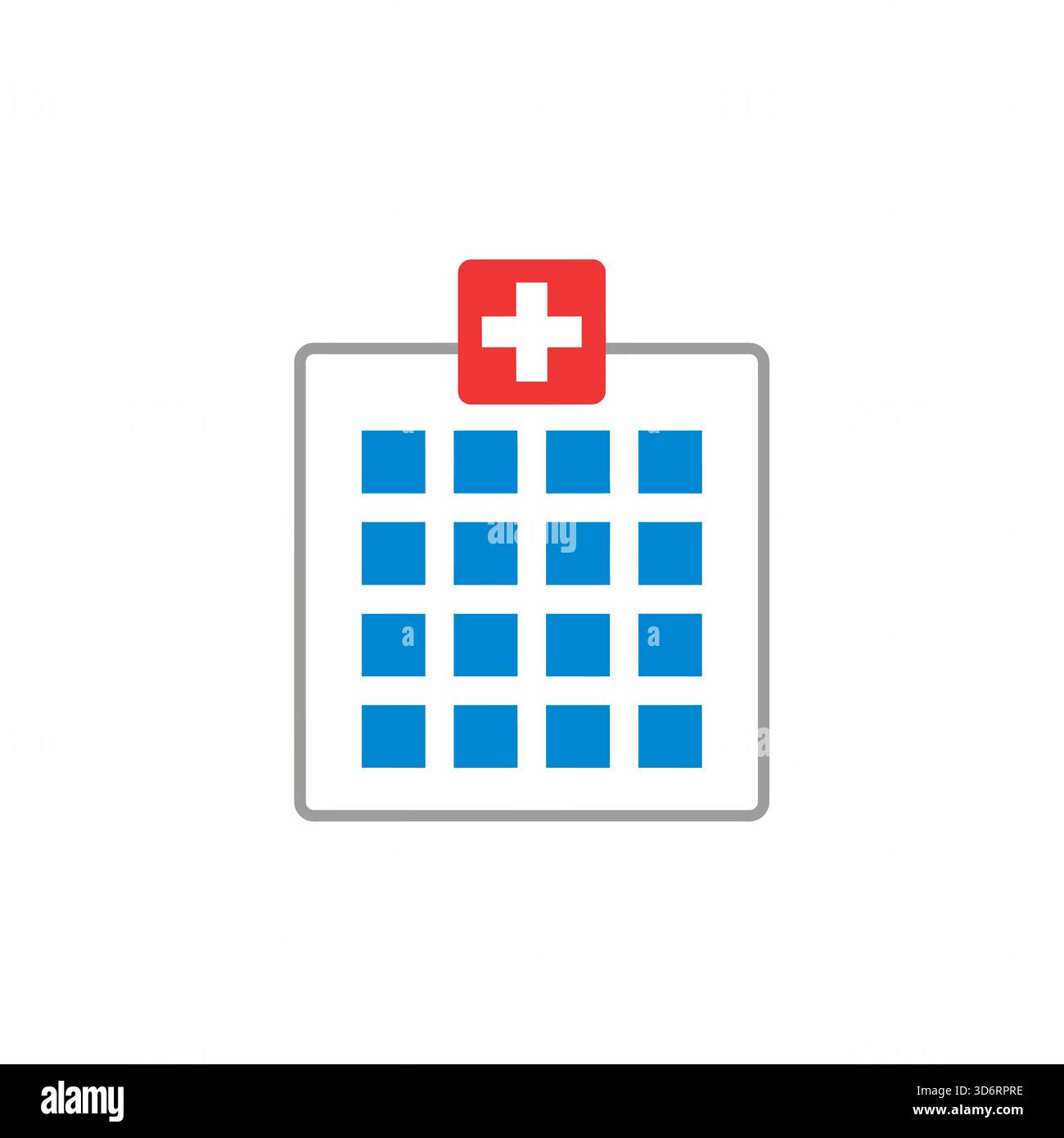 Blue red hospital building medical icon vector illustration for ...