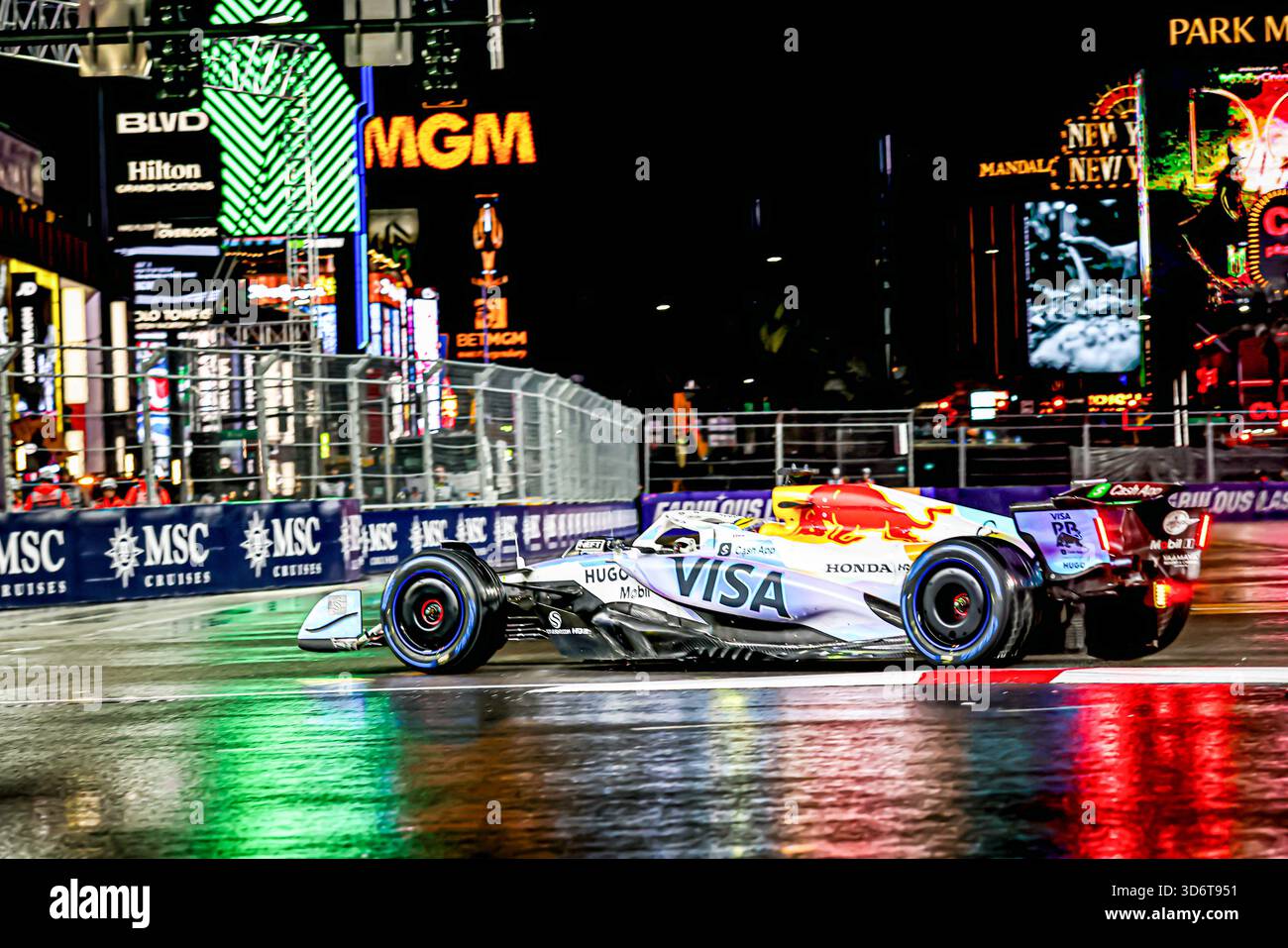 Las Vegas, United States. 21st Nov, 2025. Isaac Hadjar (FRA) Visa Cash App RB F1 Team during the Saturday of the Formula 1 Heineken Las Vegas Grand Prix 2025 at Las Vegas Strip Circuit, ahead of Round 22 of 24 of the 2025 FIA Formula One World Championship (November 20-23, 2025). Credit: AVENS-IMAGES.COM/Alamy Live News Stock Photo