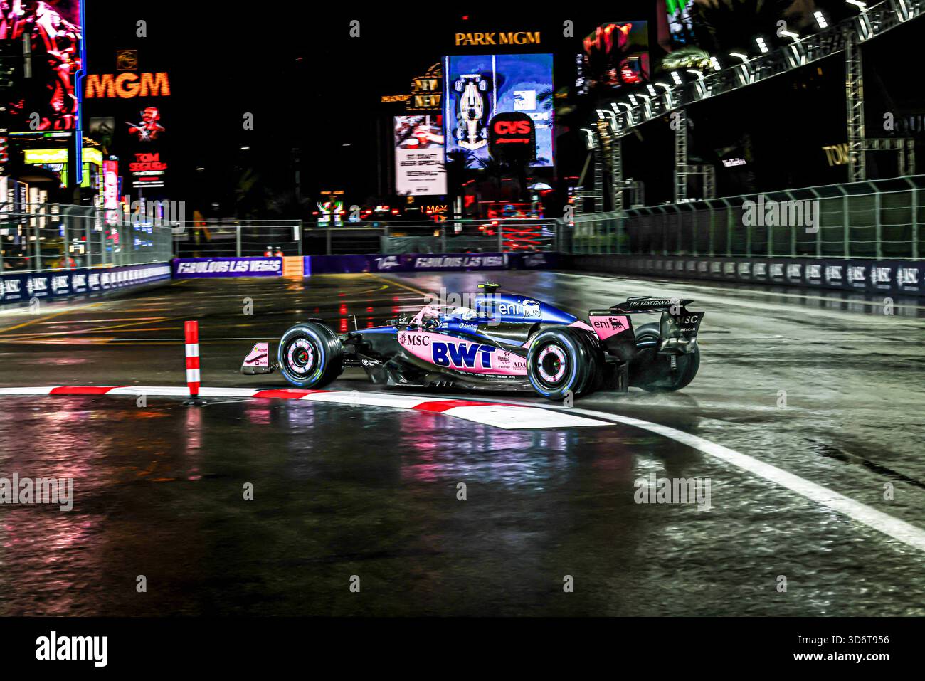 Las Vegas, United States. 21st Nov, 2025. Franco Colapinto (ARG) - Alpine F1 during the Saturday of the Formula 1 Heineken Las Vegas Grand Prix 2025 at Las Vegas Strip Circuit, ahead of Round 22 of 24 of the 2025 FIA Formula One World Championship (November 20-23, 2025). Credit: AVENS-IMAGES.COM/Alamy Live News Stock Photo