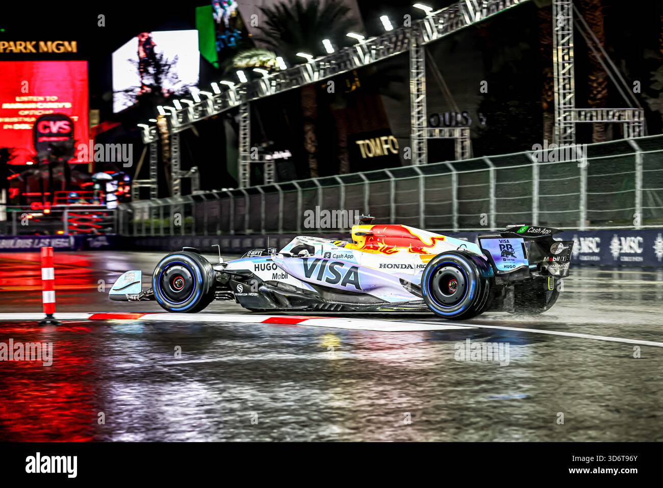 Las Vegas, United States. 21st Nov, 2025. Isaac Hadjar (FRA) Visa Cash App RB F1 Team during the Saturday of the Formula 1 Heineken Las Vegas Grand Prix 2025 at Las Vegas Strip Circuit, ahead of Round 22 of 24 of the 2025 FIA Formula One World Championship (November 20-23, 2025). Credit: AVENS-IMAGES.COM/Alamy Live News Stock Photo