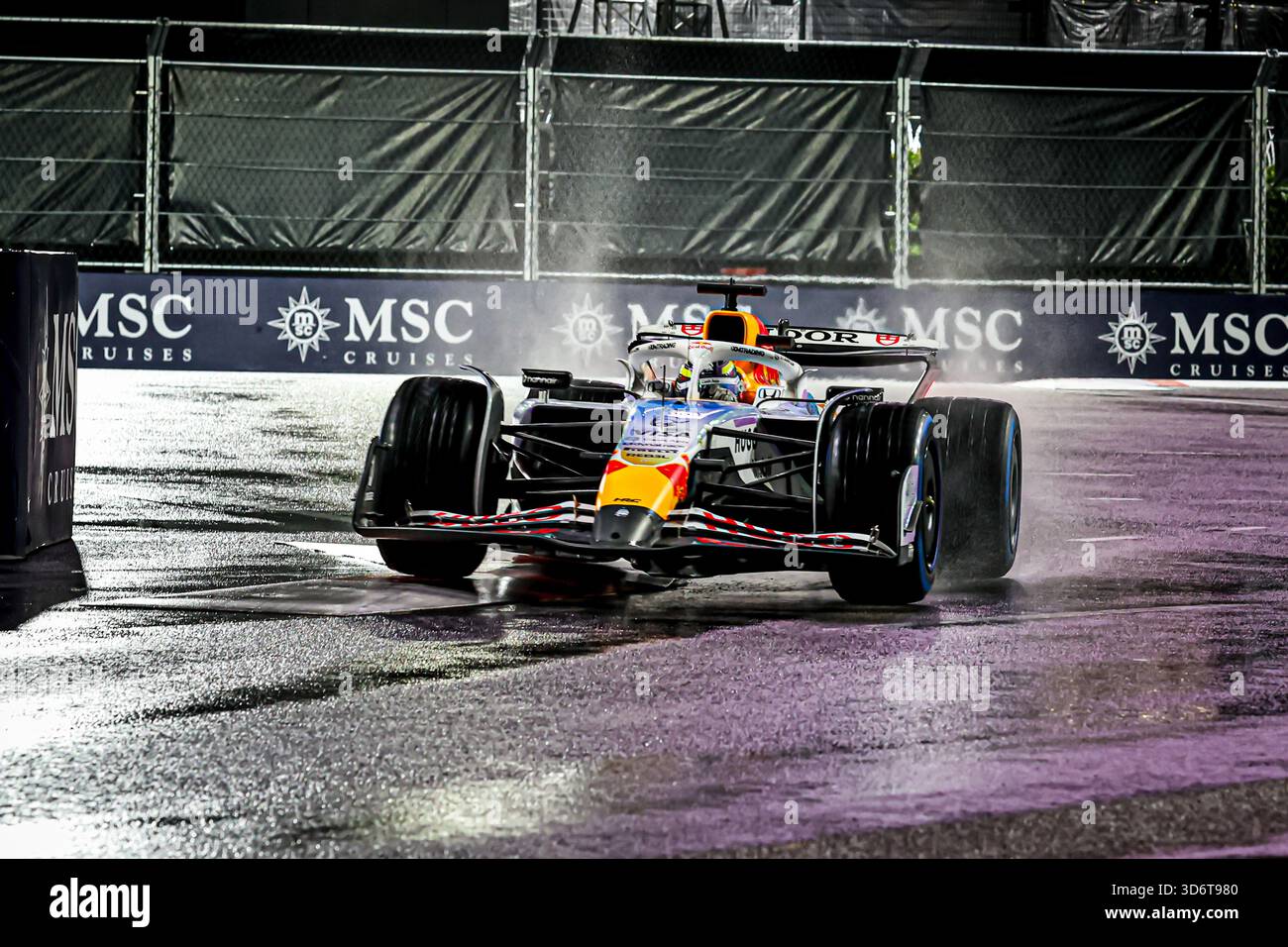 Las Vegas, United States. 21st Nov, 2025. Isaac Hadjar (FRA) Visa Cash App RB F1 Team during the Saturday of the Formula 1 Heineken Las Vegas Grand Prix 2025 at Las Vegas Strip Circuit, ahead of Round 22 of 24 of the 2025 FIA Formula One World Championship (November 20-23, 2025). Credit: AVENS-IMAGES.COM/Alamy Live News Stock Photo