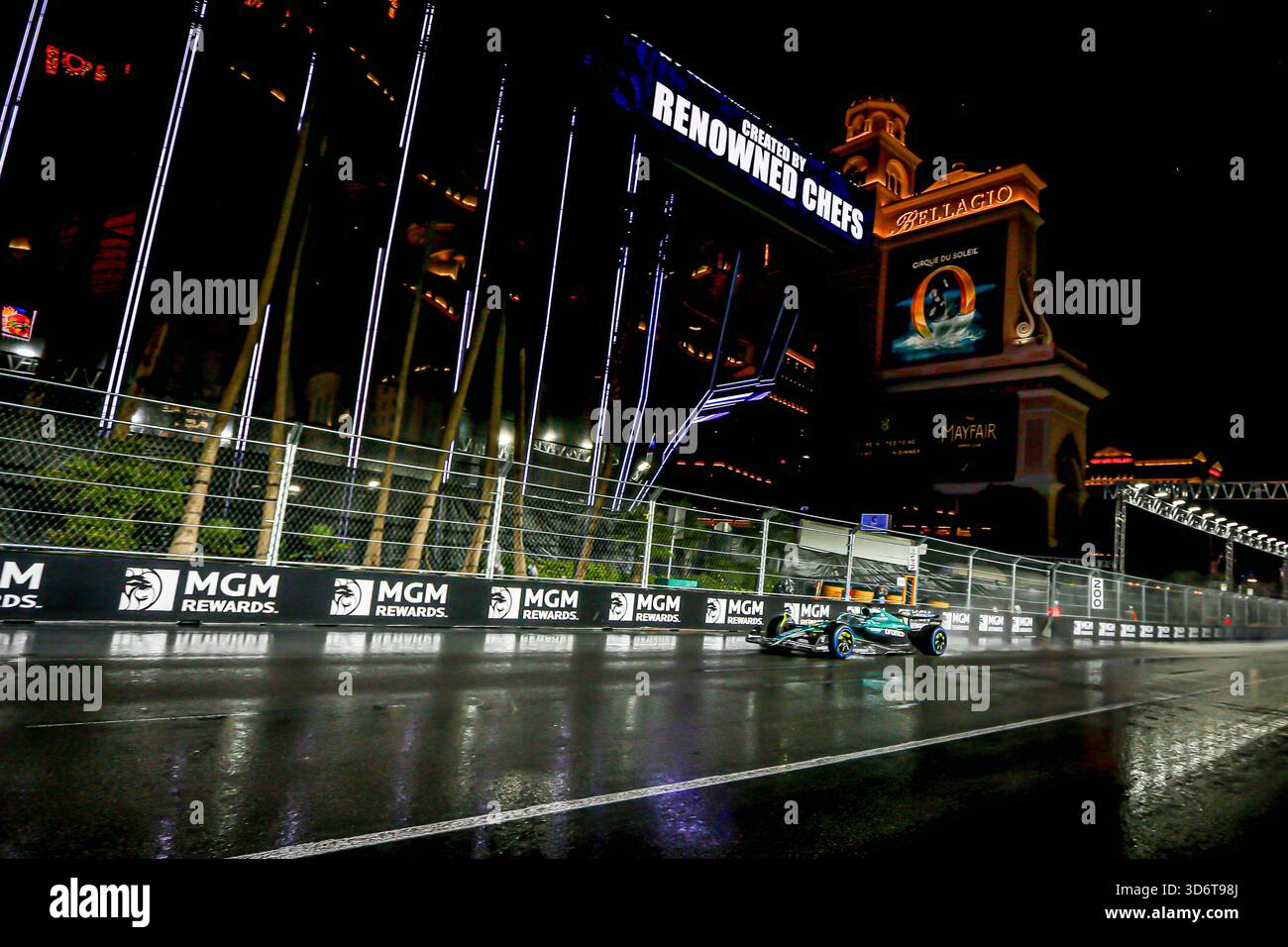 Las Vegas, United States. 21st Nov, 2025. Lance Stroll (CAN) - Aston Martin Aramco F1 Team - Aston Martin AMR25 - Mercedes during the Saturday of the Formula 1 Heineken Las Vegas Grand Prix 2025 at Las Vegas Strip Circuit, ahead of Round 22 of 24 of the 2025 FIA Formula One World Championship (November 20-23, 2025). Credit: AVENS-IMAGES.COM/Alamy Live News Stock Photo