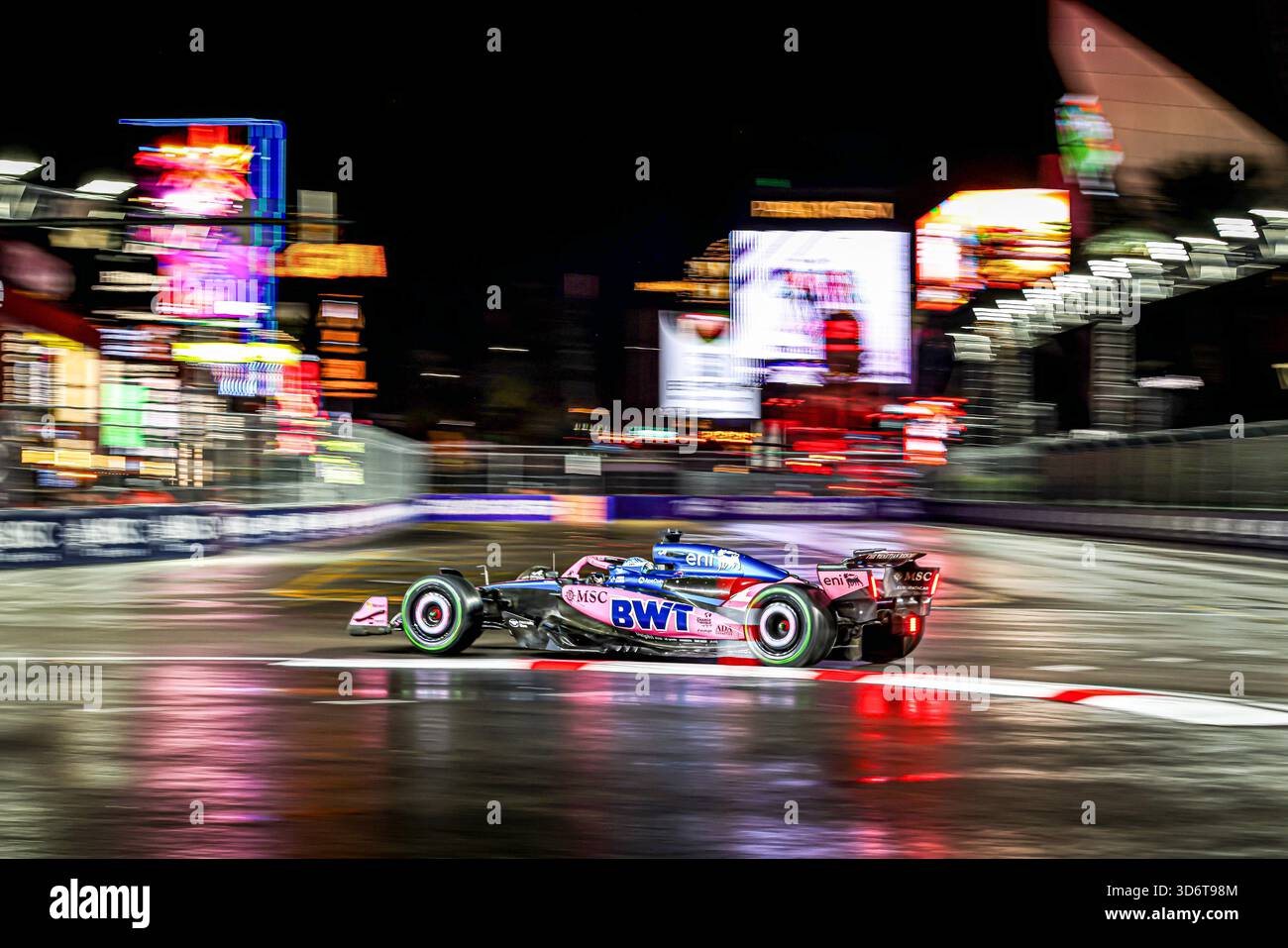 Las Vegas, United States. 21st Nov, 2025. Pierre Gasly (FRA) - Alpine F1 Team - Alpine A525 - Renault during the Saturday of the Formula 1 Heineken Las Vegas Grand Prix 2025 at Las Vegas Strip Circuit, ahead of Round 22 of 24 of the 2025 FIA Formula One World Championship (November 20-23, 2025). Credit: AVENS-IMAGES.COM/Alamy Live News Stock Photo