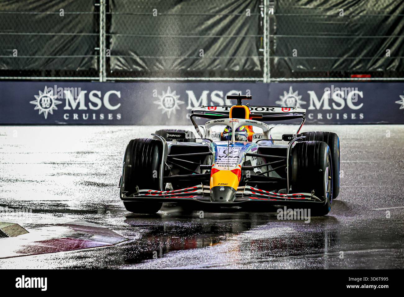 Las Vegas, United States. 21st Nov, 2025. Isaac Hadjar (FRA) Visa Cash App RB F1 Team during the Saturday of the Formula 1 Heineken Las Vegas Grand Prix 2025 at Las Vegas Strip Circuit, ahead of Round 22 of 24 of the 2025 FIA Formula One World Championship (November 20-23, 2025). Credit: AVENS-IMAGES.COM/Alamy Live News Stock Photo
