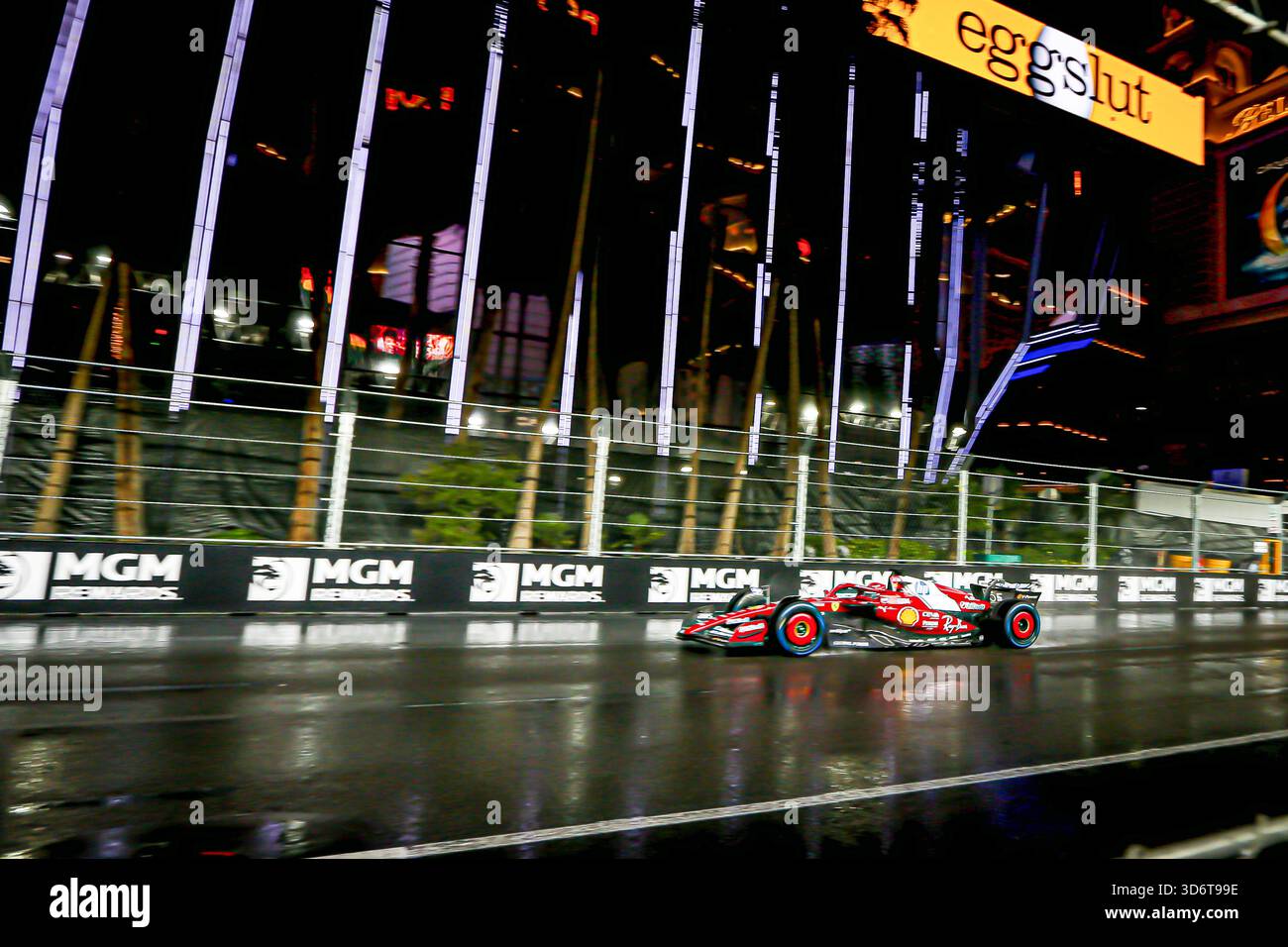 Las Vegas, United States. 21st Nov, 2025. Charles Leclerc (MON) - Scuderia Ferrari - Ferrari SF-25 - Ferrari during the Saturday of the Formula 1 Heineken Las Vegas Grand Prix 2025 at Las Vegas Strip Circuit, ahead of Round 22 of 24 of the 2025 FIA Formula One World Championship (November 20-23, 2025). Credit: AVENS-IMAGES.COM/Alamy Live News Stock Photo