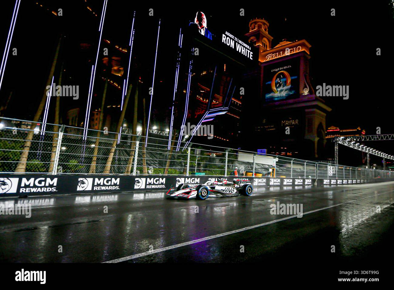 Las Vegas, United States. 21st Nov, 2025. Oliver Bearman (GBR) - Haas F1 Team during the Saturday of the Formula 1 Heineken Las Vegas Grand Prix 2025 at Las Vegas Strip Circuit, ahead of Round 22 of 24 of the 2025 FIA Formula One World Championship (November 20-23, 2025). Credit: AVENS-IMAGES.COM/Alamy Live News Stock Photo