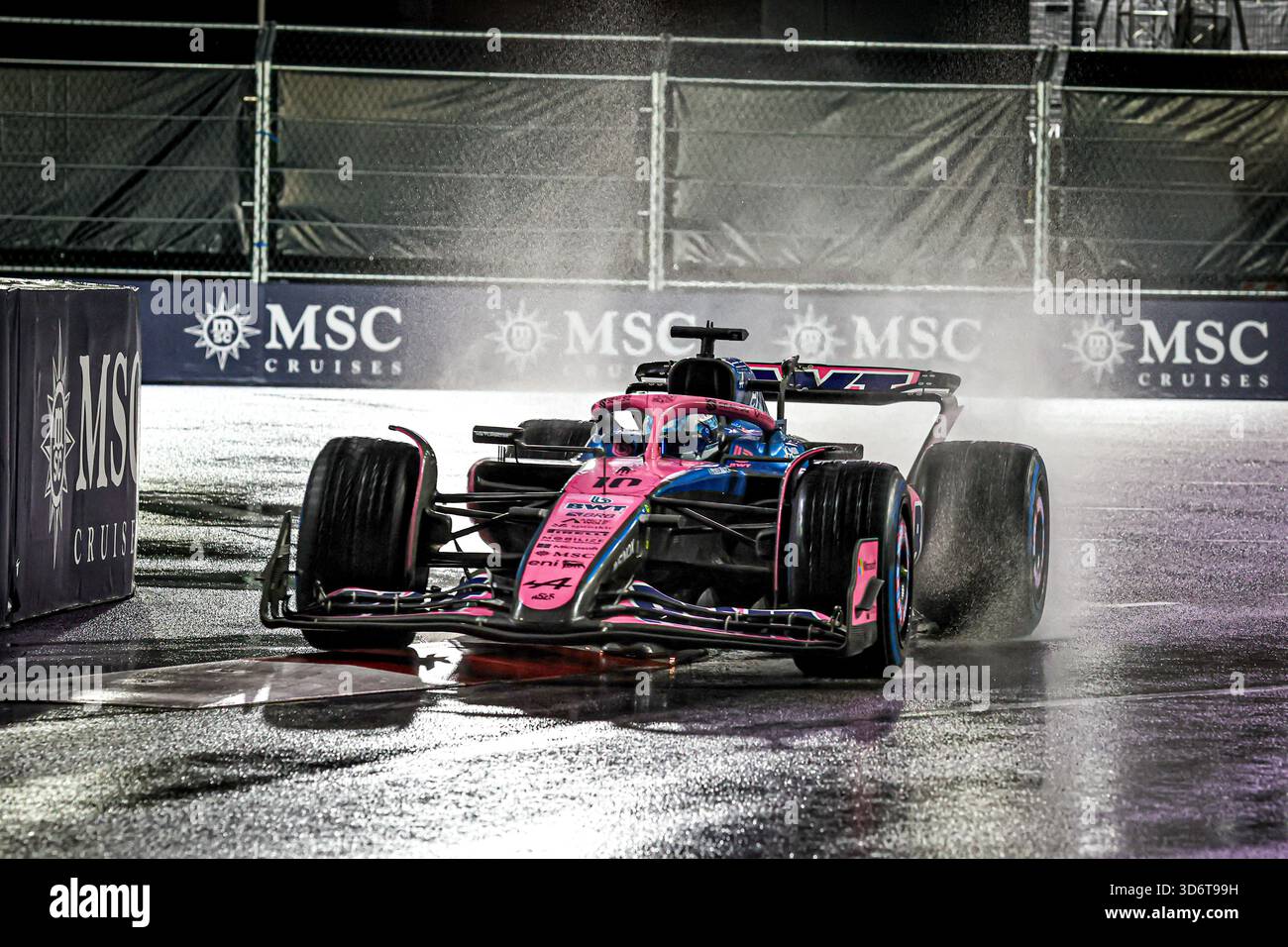 Las Vegas, United States. 21st Nov, 2025. Pierre Gasly (FRA) - Alpine F1 Team - Alpine A525 - Renault during the Saturday of the Formula 1 Heineken Las Vegas Grand Prix 2025 at Las Vegas Strip Circuit, ahead of Round 22 of 24 of the 2025 FIA Formula One World Championship (November 20-23, 2025). Credit: AVENS-IMAGES.COM/Alamy Live News Stock Photo