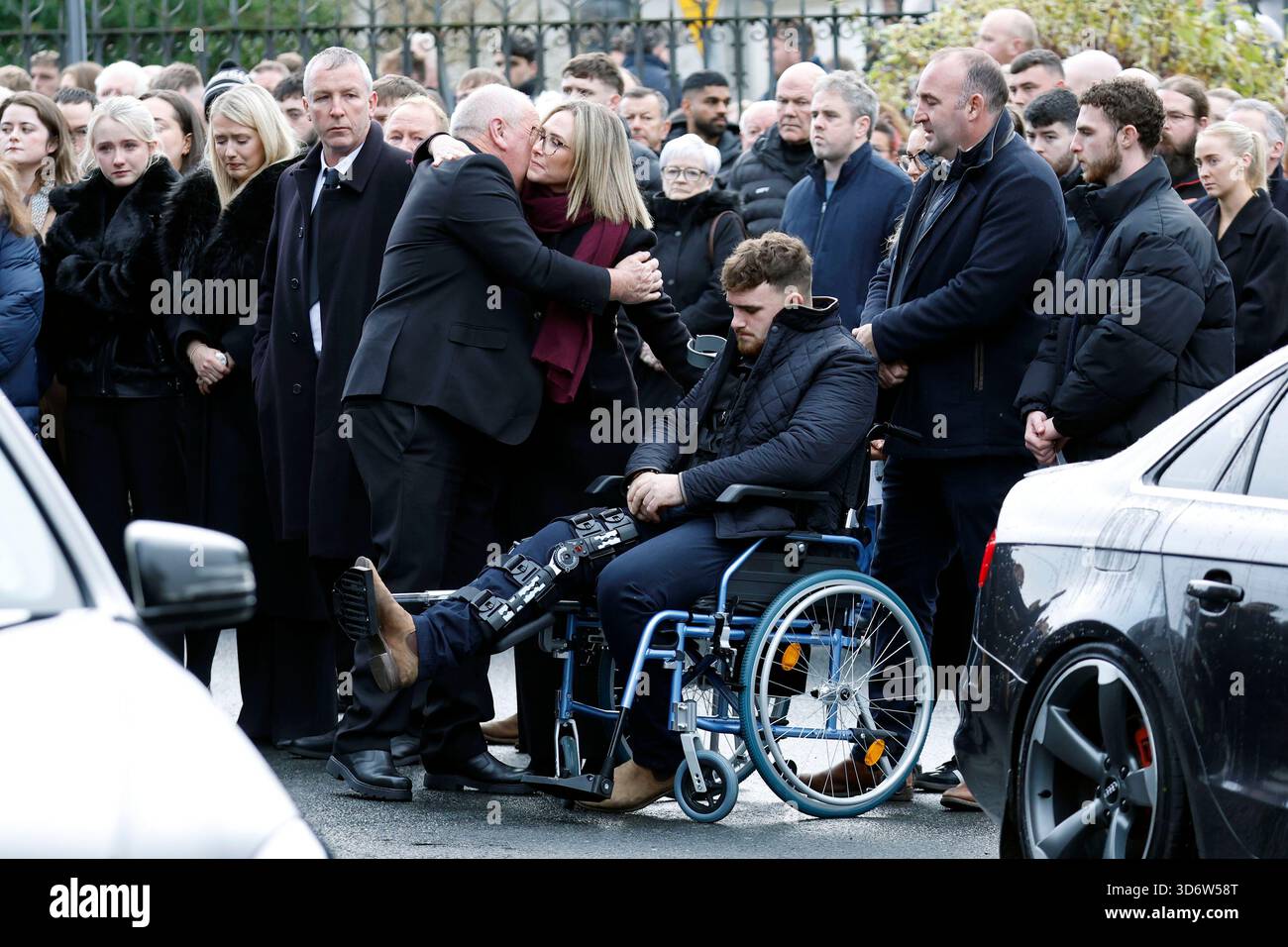 Mourners arrives for the funeral of Chloe McGee at St Joseph's Church ...