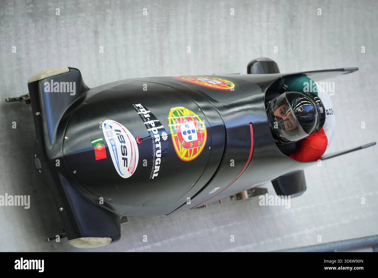 Raphael Ribeiro and Abdel-Kader Larrinaga of Portugal race down the ...