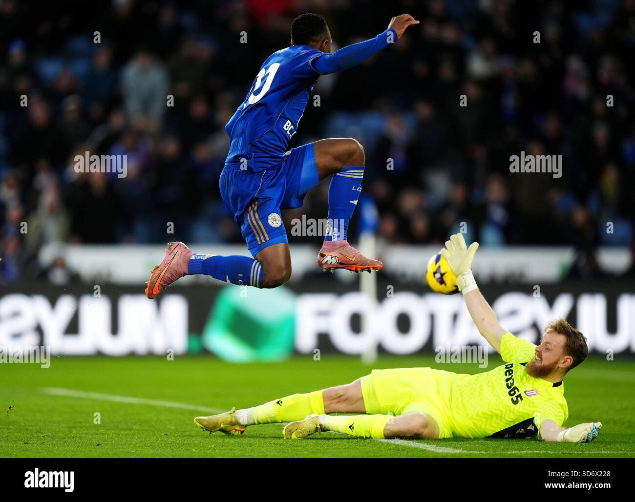 Leicester City s Patson Daka Scores Their Side s Second Goal During The leicester-city-s-patson-daka-scores-their-side-s-second-goal-during-the