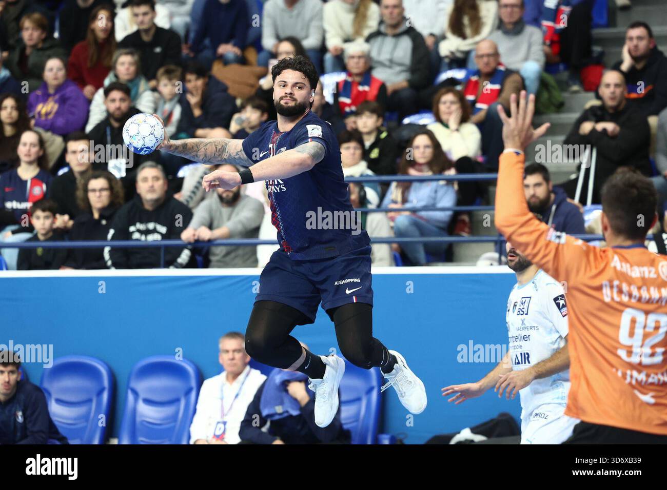 Elohim Prandi of Paris Saint-Germain Handball during the Liqui Moly ...