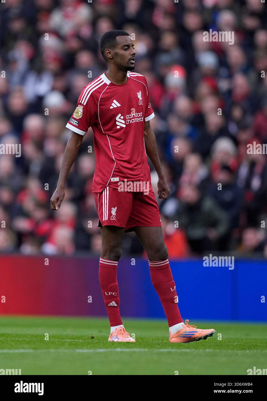 Liverpool s Alexander Isak During The Premier League Match At Anfield Liverpool s Alexander Isak During The Premier League Match At Anfield
