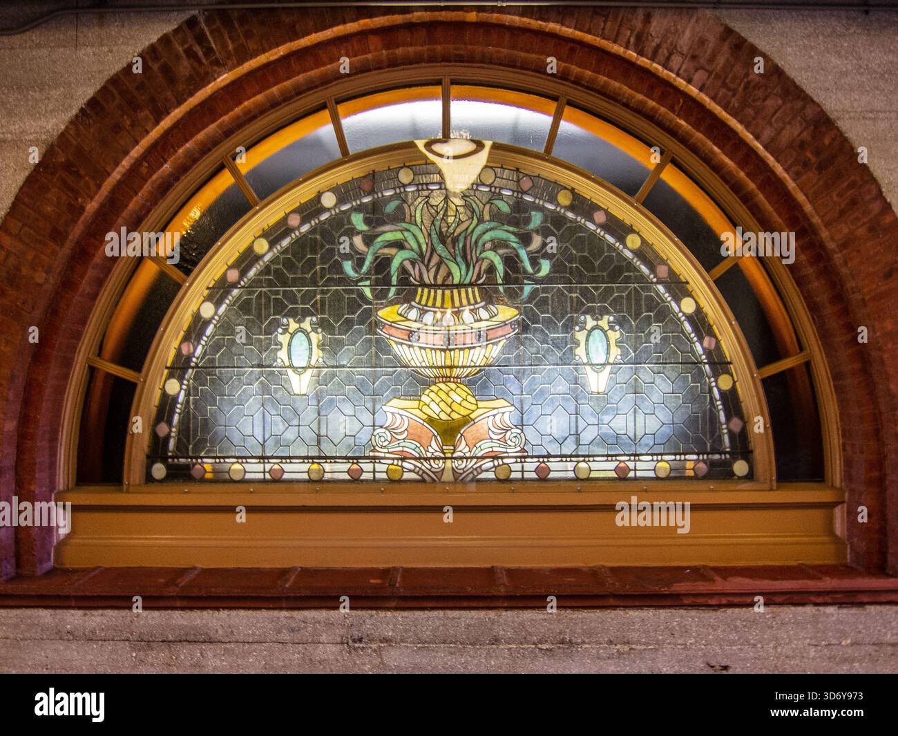One of many Tiffany windows at Flagler College, the former Ponce de ...