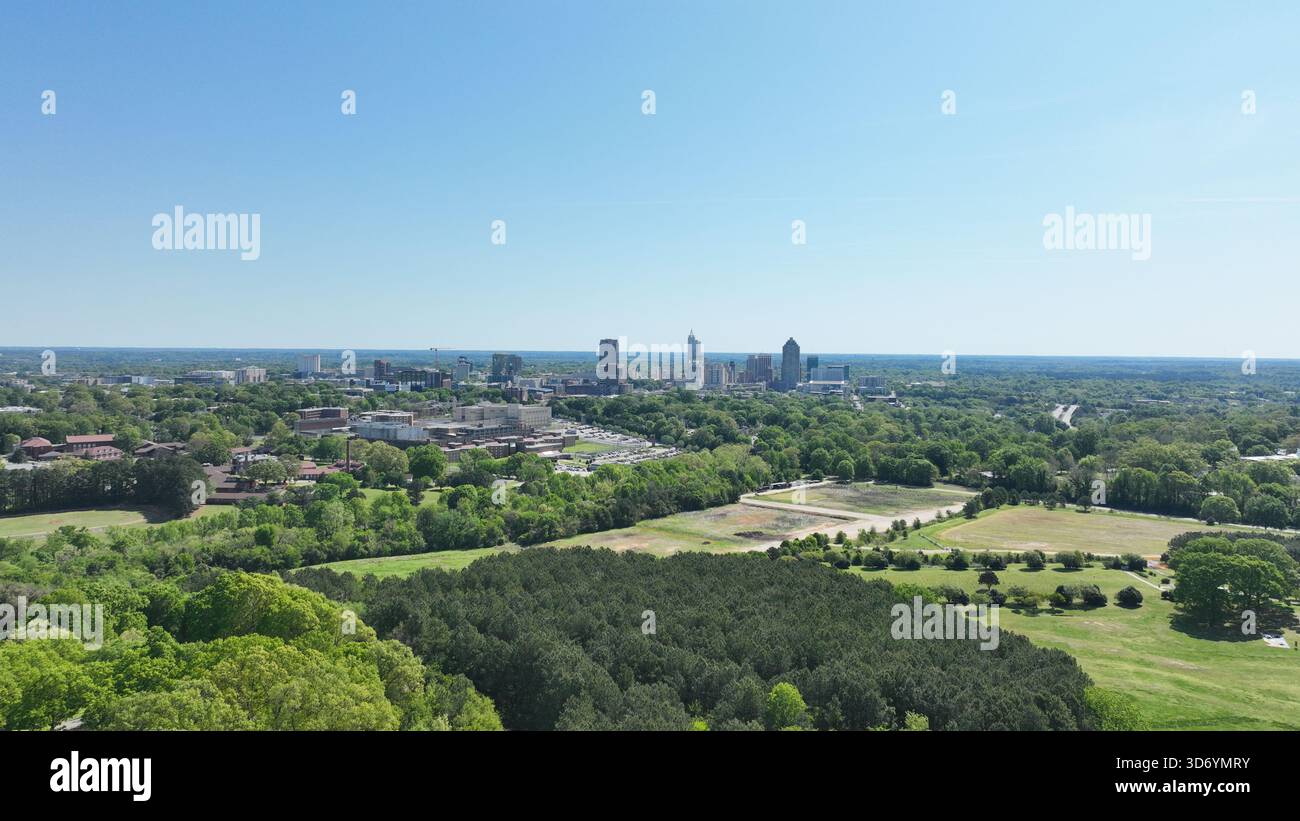 Aerial view streets downtown hi-res stock photography and images - Alamy
