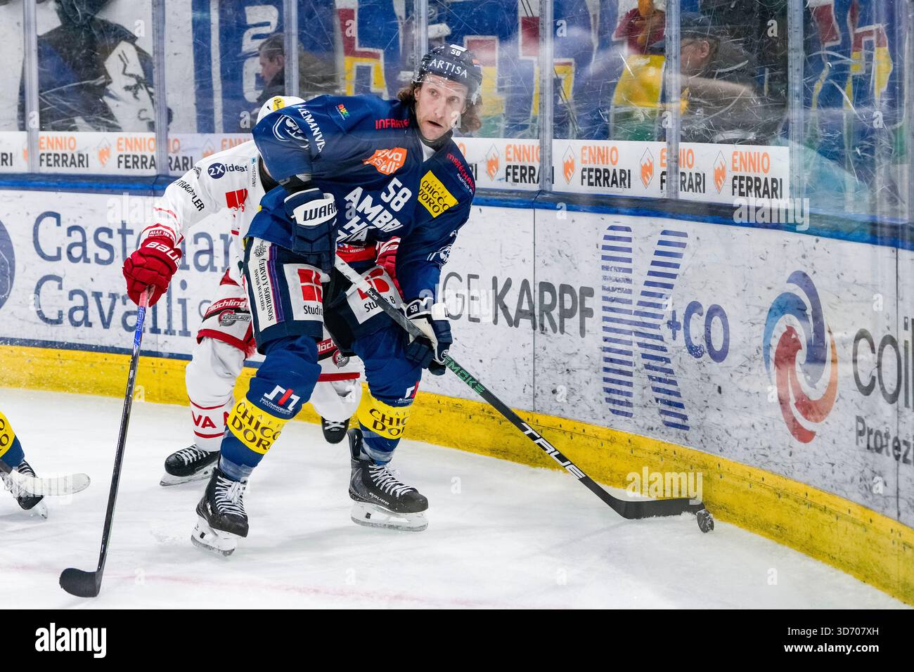 AMBRI, SWITZERLAND - NOVEMBER 22: Jesse Zgraggen of Ambri in action ...
