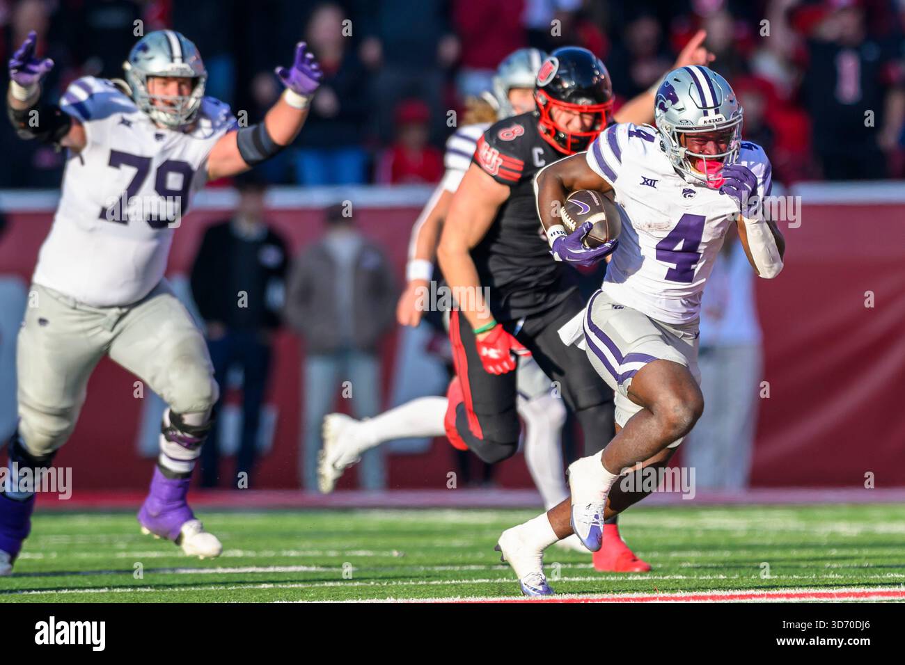 Kansas State running back Joe Jackson (4) runs the ball for a touchdown ...