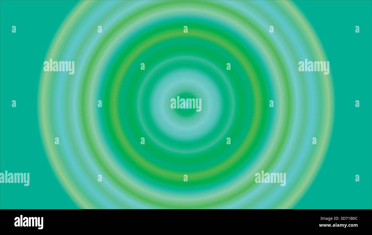 Radial Ripple Vector Abstract green gradient concentric circles background. Radial ripple ...