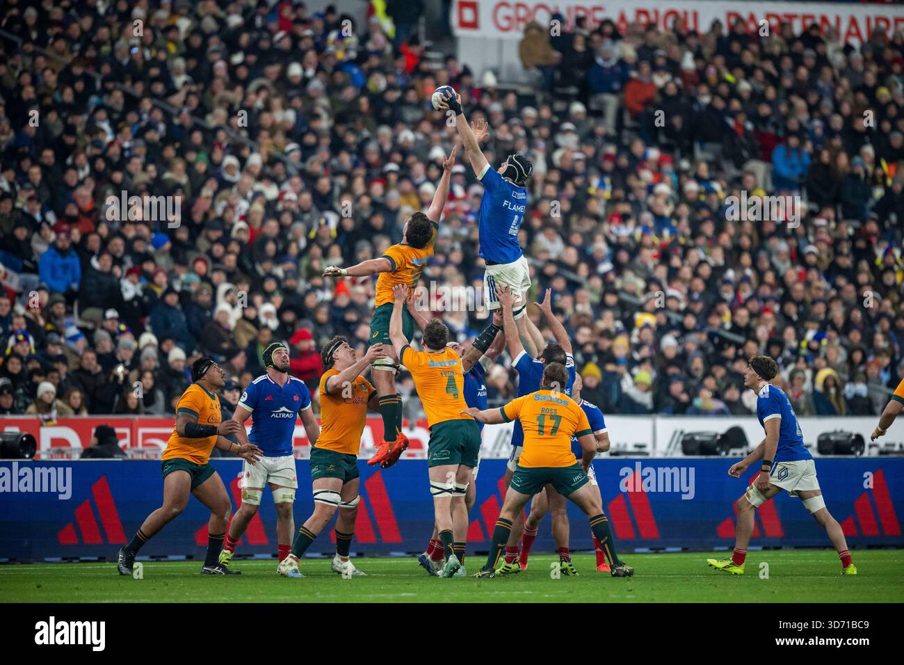 Action during the Autumn Nations Series international rugby union test ...