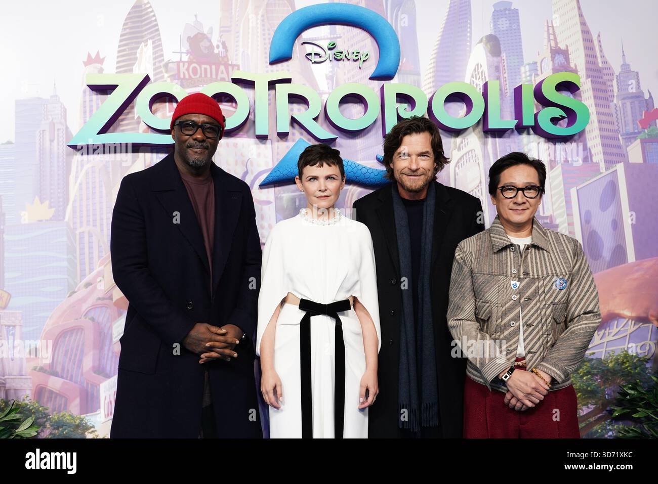 Left To Right Idris Elba Ginnifer Goodwin Jason Bateman And Ke Huy