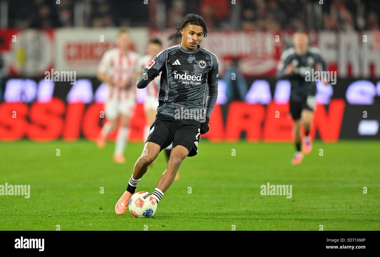 Jean-Matteo Bahoya (Frankfurt) Cologne, November 22, 2025, Soccer ...