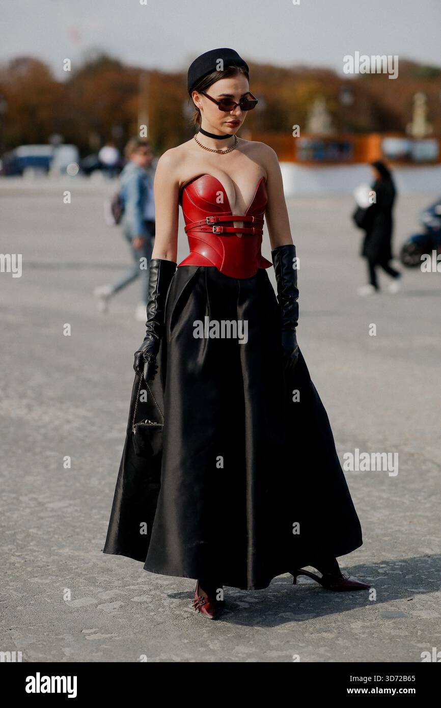 Street Style Anastasiia Koval Ana Koshe Arriving At Dior Spring Street Style Anastasiia Koval Ana Koshe Arriving At Dior Spring Summer 2026 Ready To Wear Show Held At Jardin Des Tuileries Paris France On October 1st 2025 Photo By Marie Paola Bertrand 3D72B65 