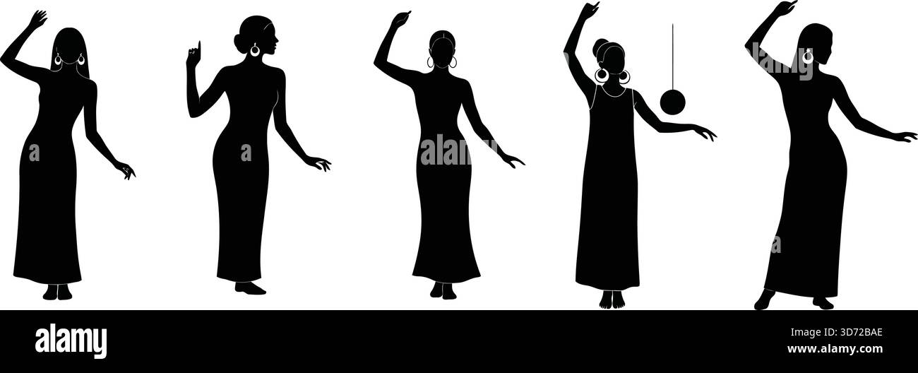 sachin and babi light blue dress Black Woman Silhouette in Dress  Royalty-Free Vector