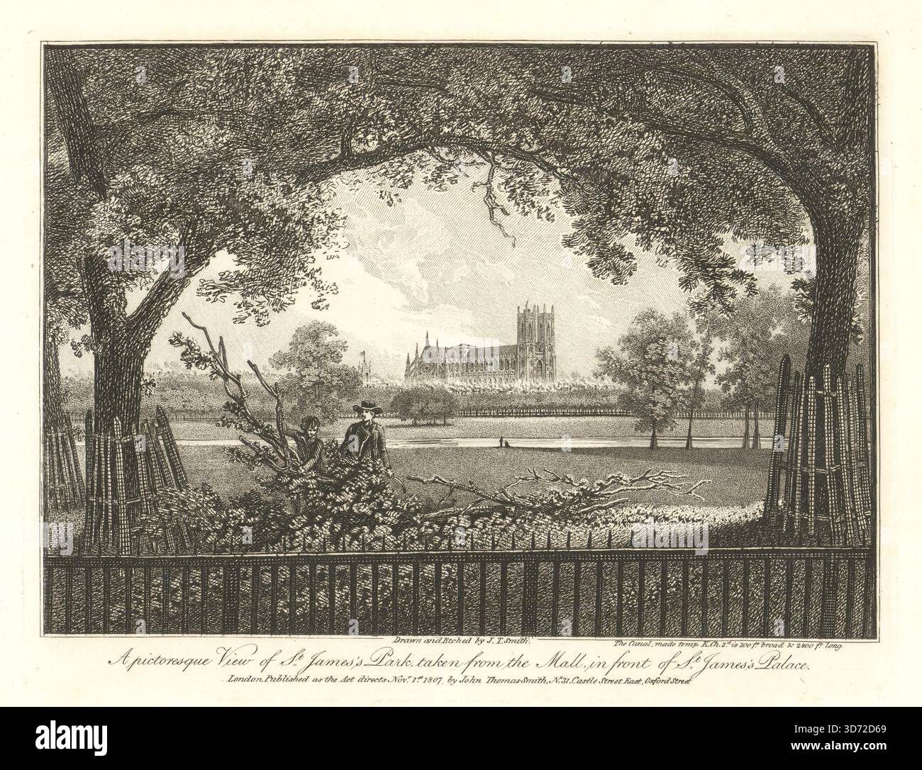 St james park london antique hi-res stock photography and images
