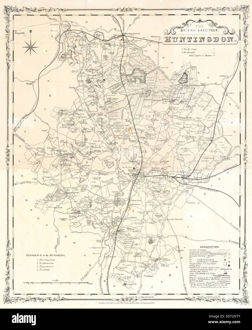 London 1852 map hi-res stock photography and images - Alamy