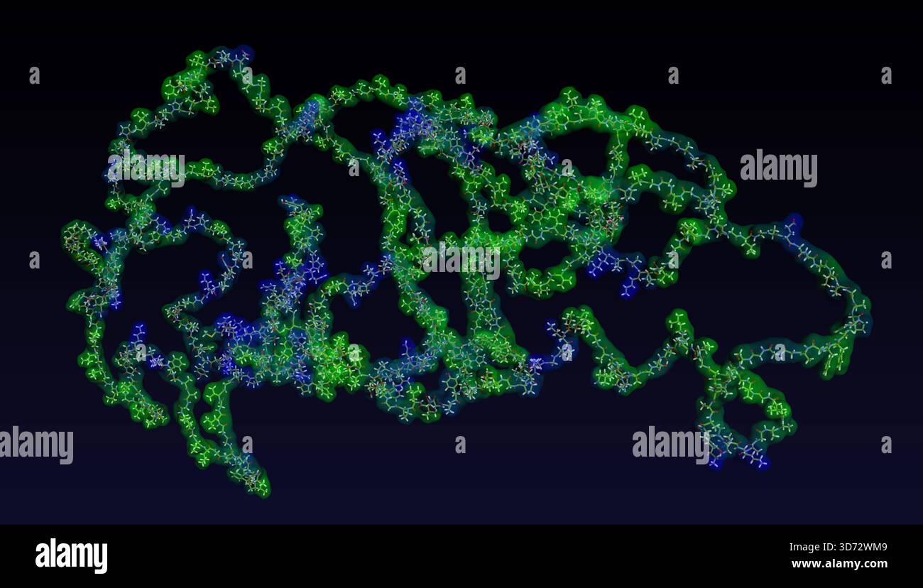 3d visualization molecular model translucent hi-res stock photography ...