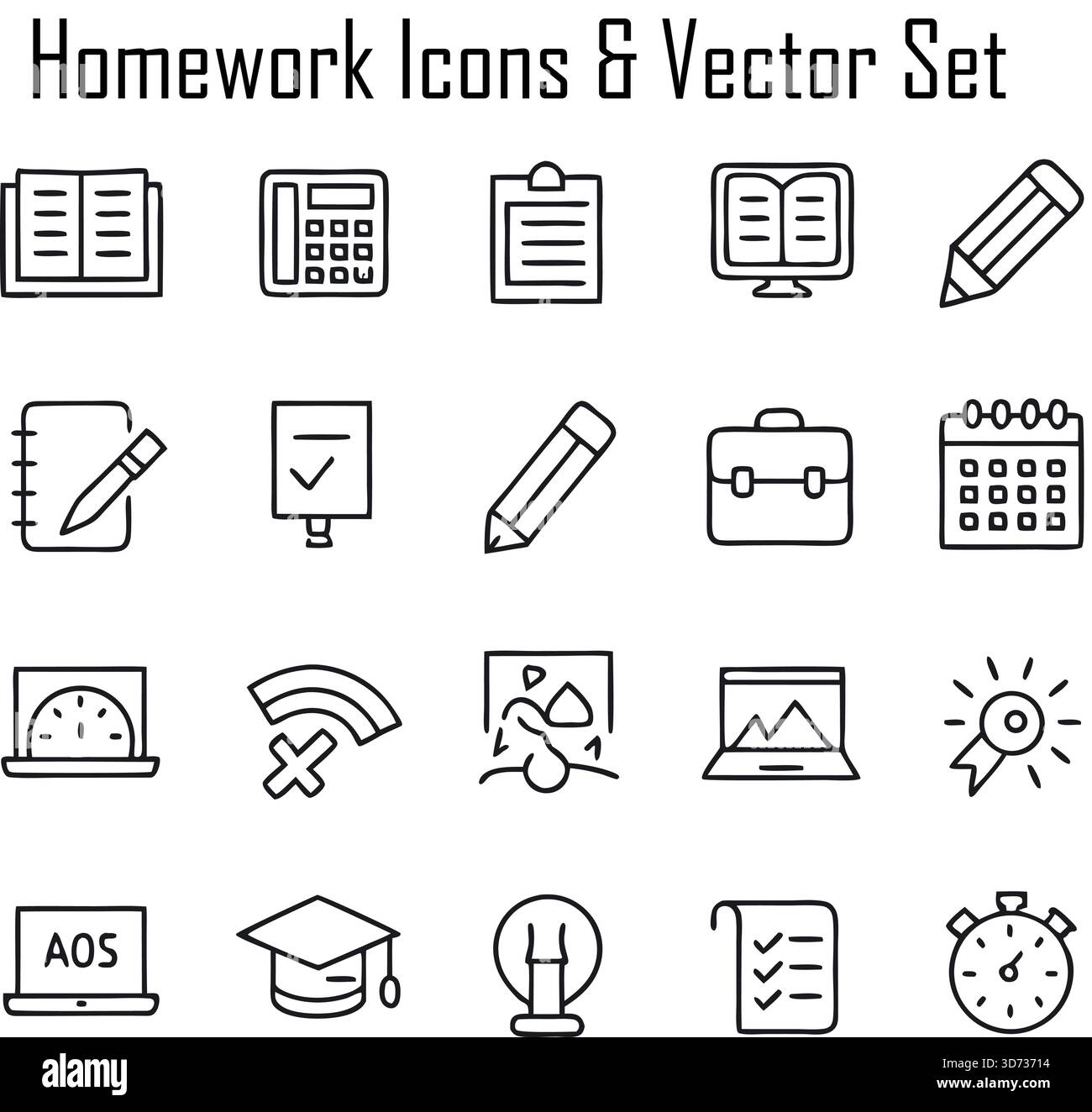 Student assignment teacher Stock Vector Images - Alamy