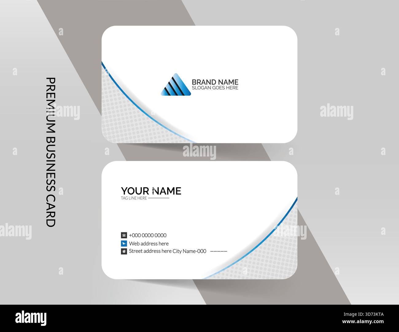 Modern and simple business card design Stock Vector