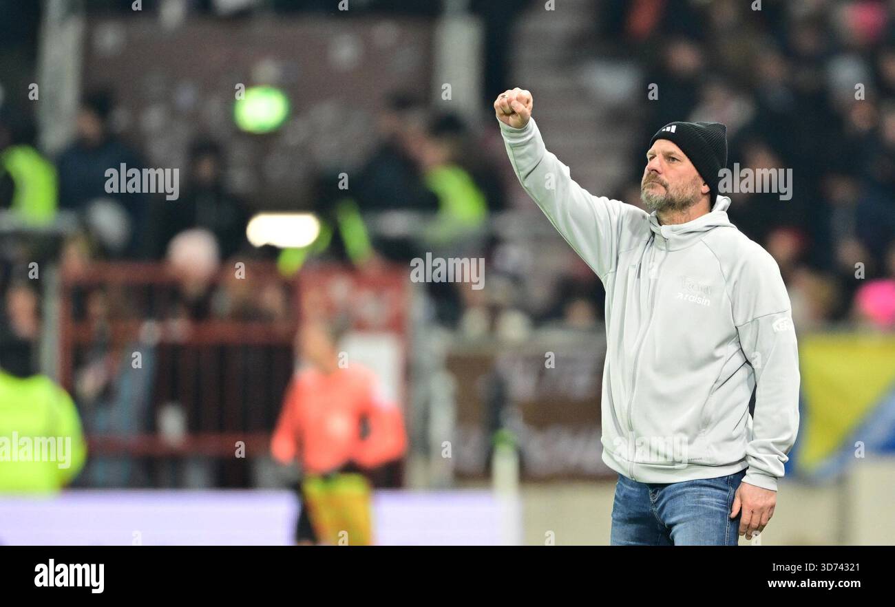 Celebration coach steffen baumgart union hamburg november soccer bundesliga fc st pauli hamburg union berlin Celebration coach steffen baumgart union hamburg november soccer bundesliga fc st pauli hamburg union berlin