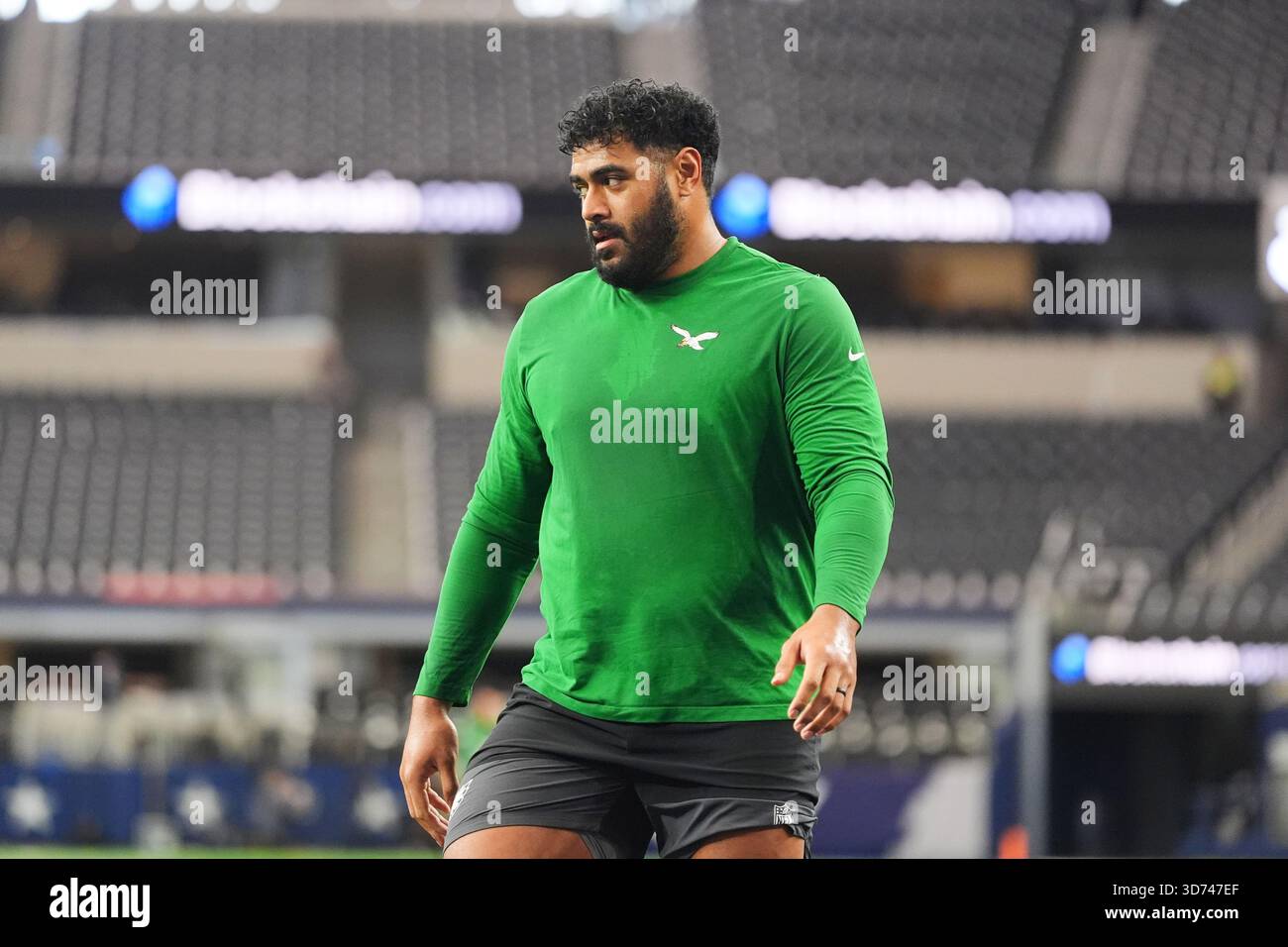 Mailata Rabbitohs Philadelphia Eagles offensive tackle Jordan Mailata warms up before an ...