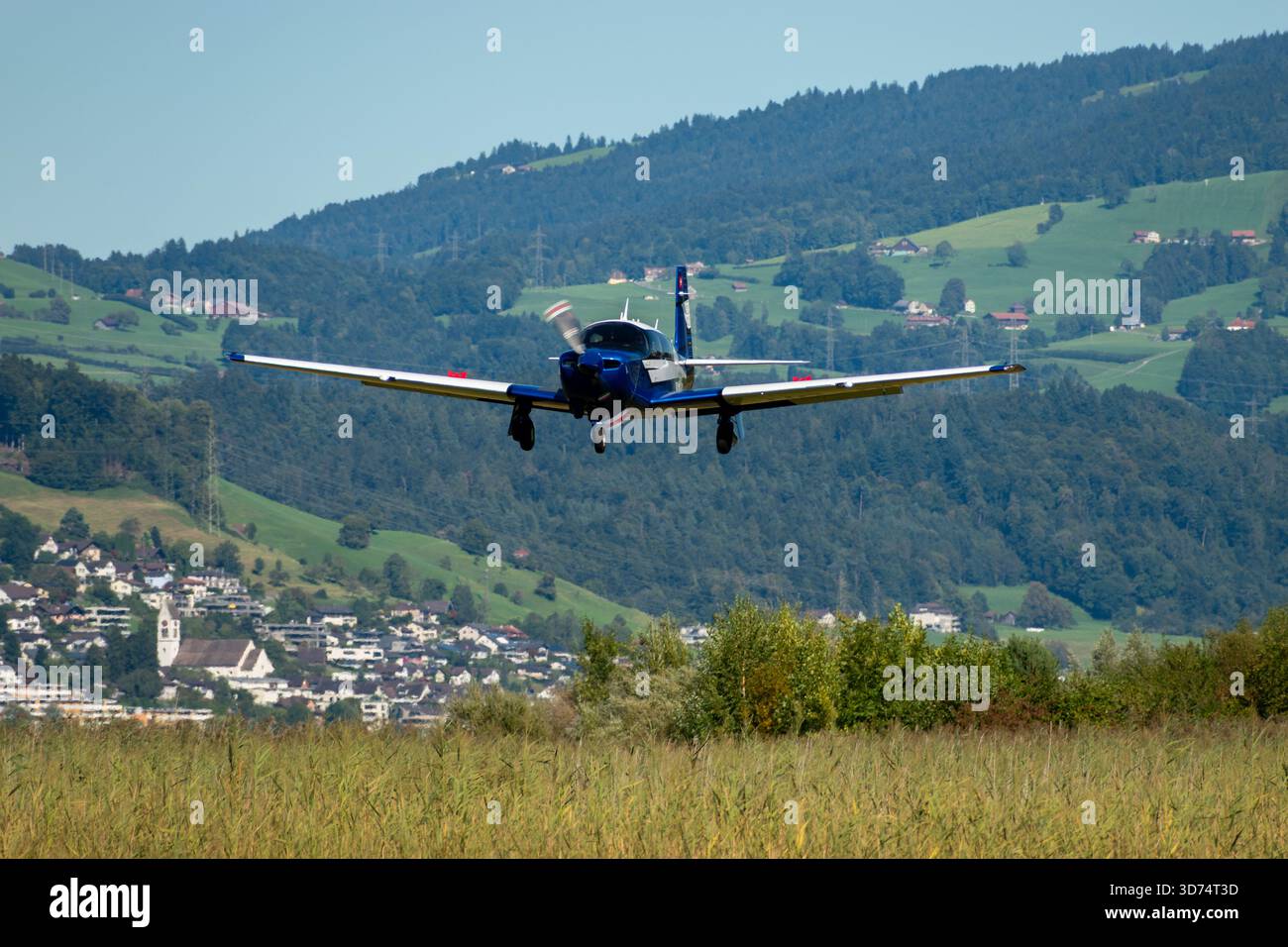 Wangen-Lachen, Switzerland, August 31, 2025 HB-DIH Mooney M20P aircraft ...