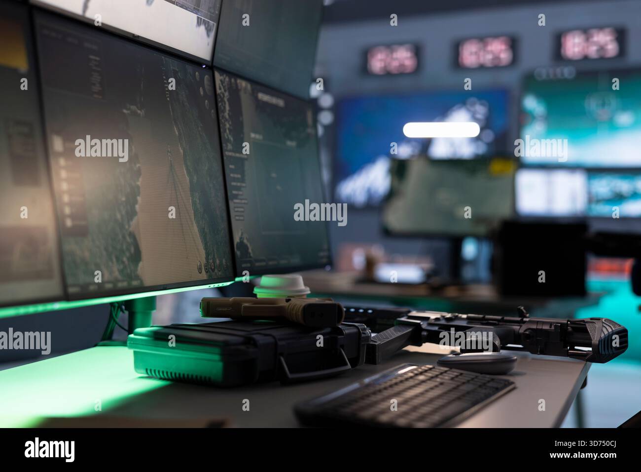 Empty control center housing operational missile defense system ...