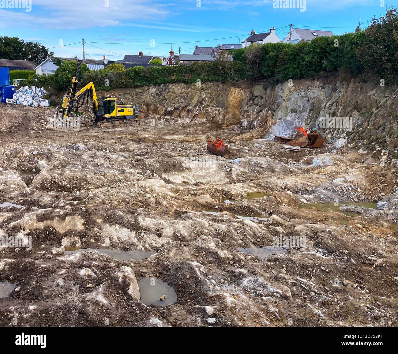 excavation of rock Stock Photo