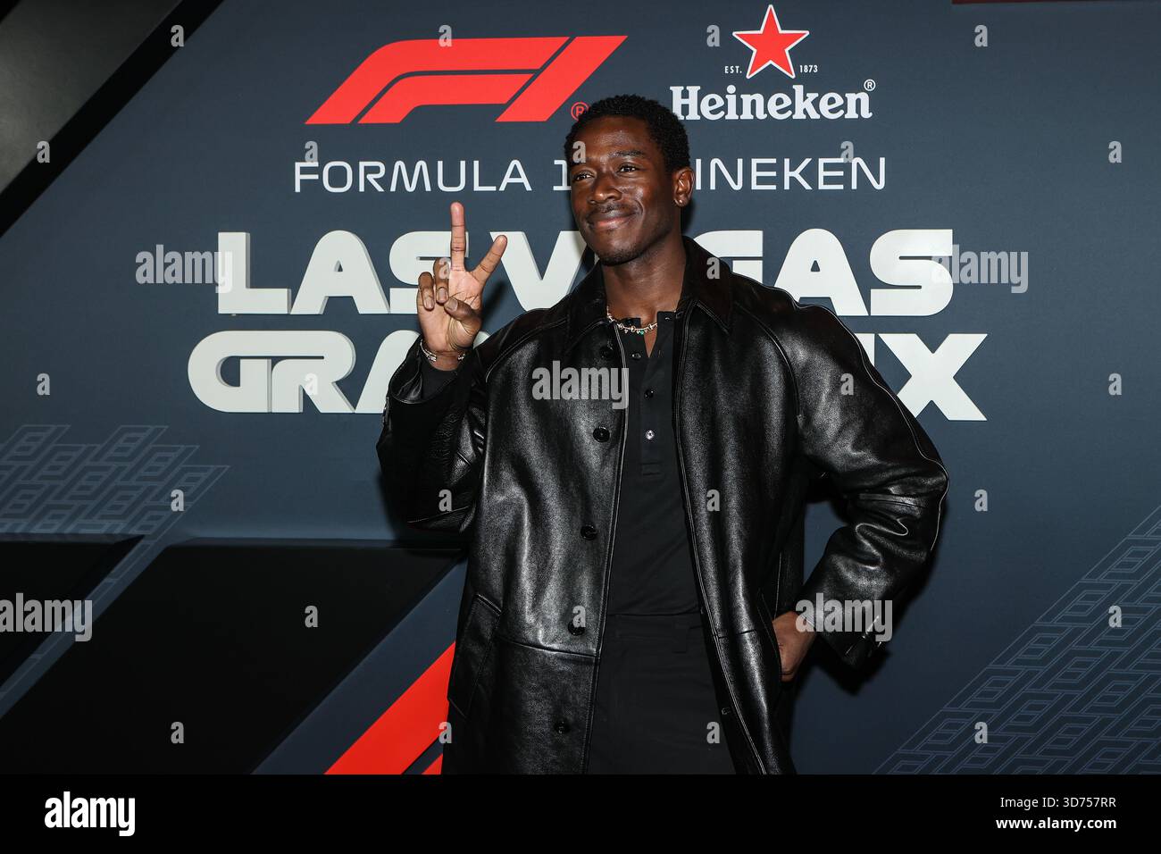 Paddock Actor November 22, 2025: Actor Damson Idris poses for a photo on the red ...