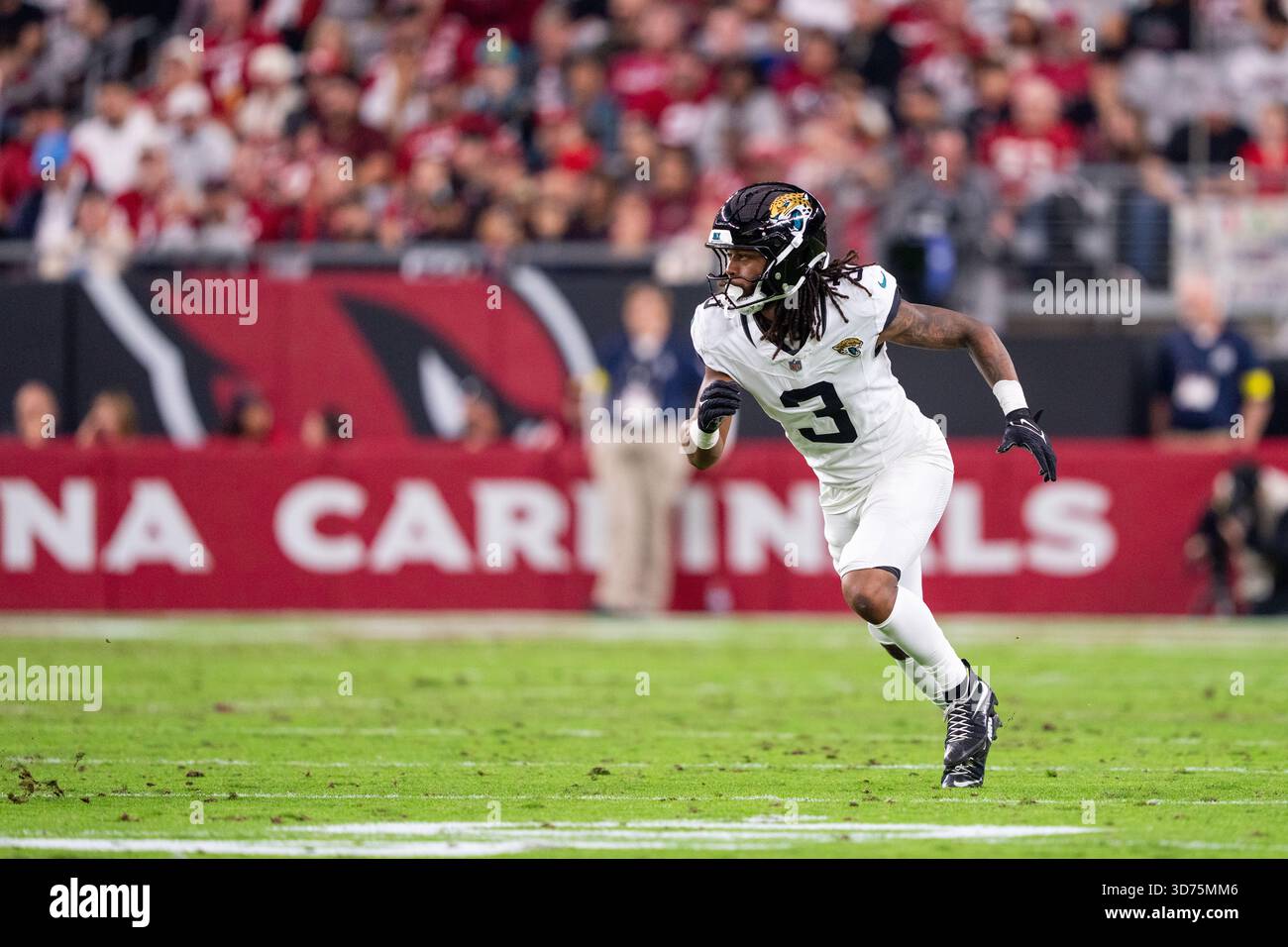 Jacksonville Jaguars wide receiver Jakobi Meyers (3) runs during an NFL ...