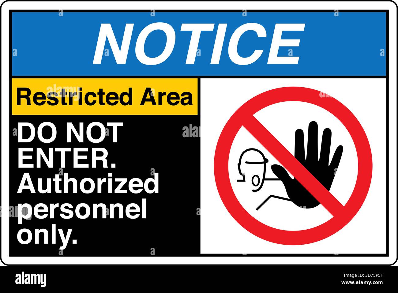 Restrict Entry. Sign Sign indicates no entry hi-res stock photography and images - Alamy