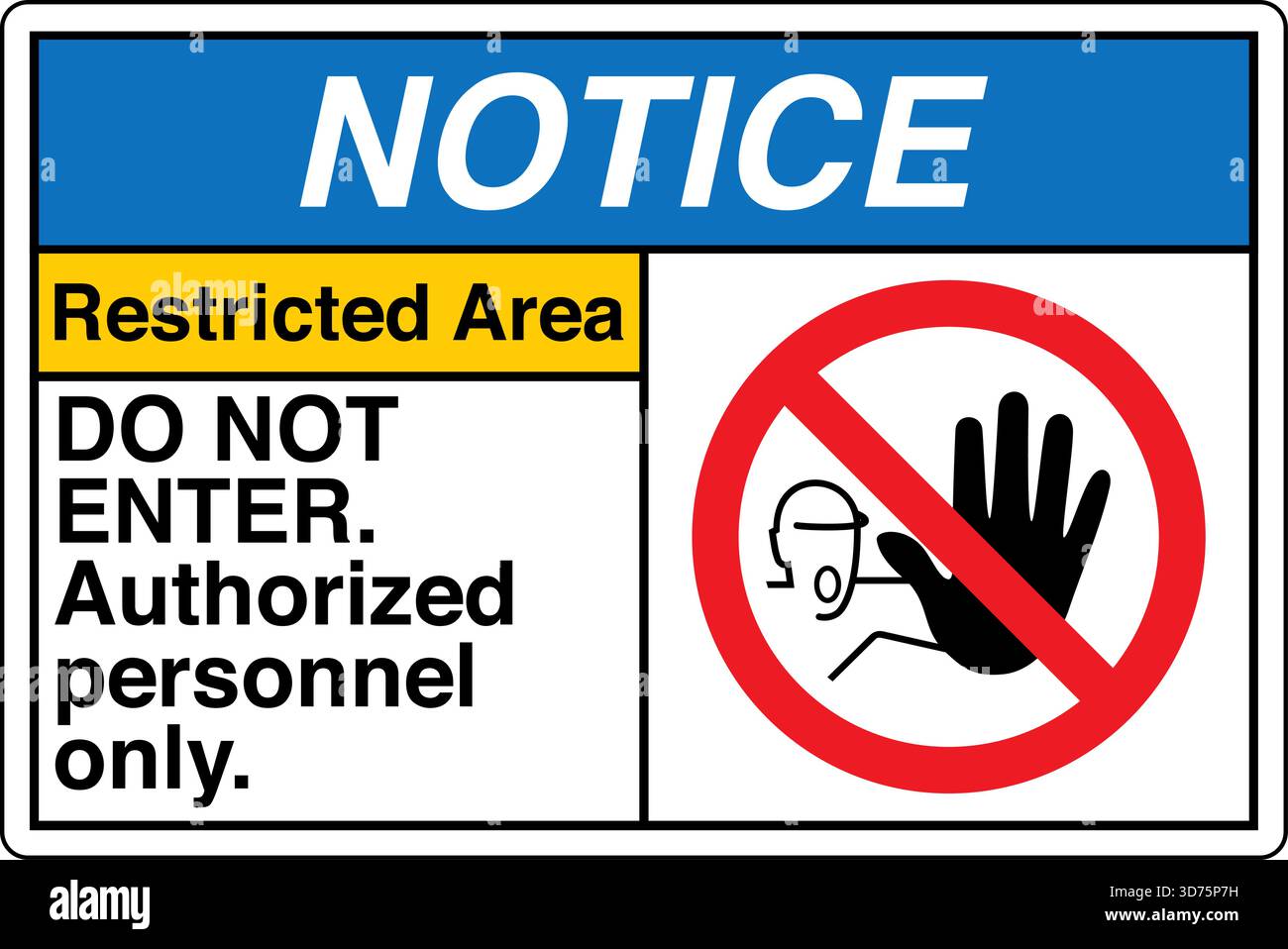 Time Zone R Entry Restict Sign Safety Warning / Prohibition Sign – Do Not Enter clearly indicates No ...
