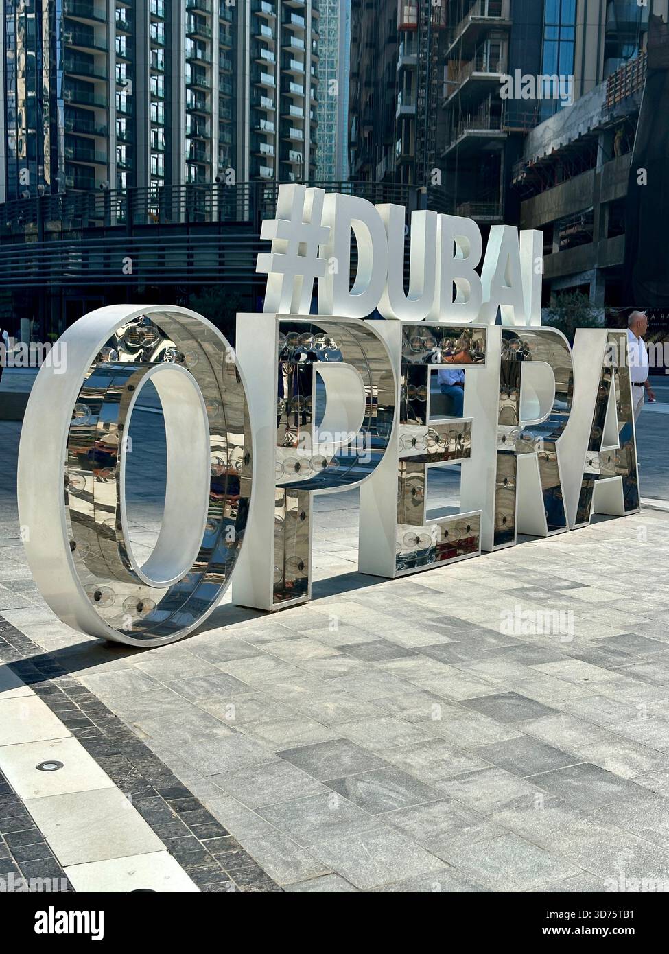 Dubai signs - Smartphone Captured Stock Image
